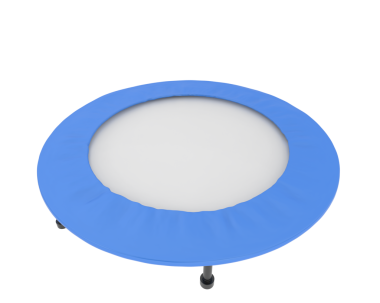 Boş mavi plastik kap beyaz arkaplanda izole edilmiş. 3d illüstrasyon.