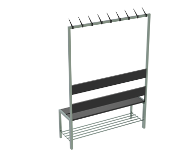 Metal yapı beyaz arkaplanda izole edildi
