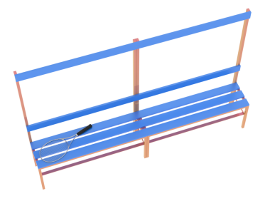 Beyaz üzerine izole edilmiş ahşap bir çitin vektör görüntüsü