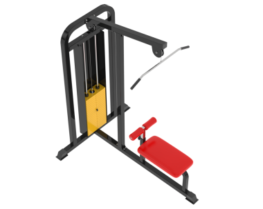 Beyaz arka planda spor makinesinin 3 boyutlu çizimi