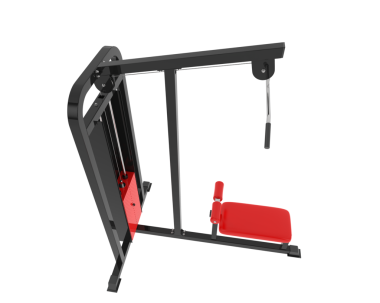 Beyaz arkaplanda 3 boyutlu jimnastik sandalyesi görüntüsü