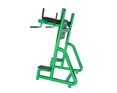 Beyaz arkaplanda yeşil spor aletleri