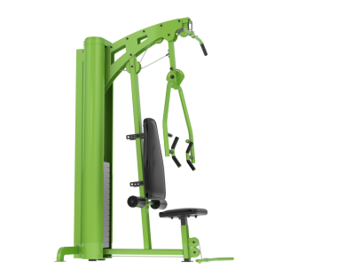 Beyaz arka planda bir spor makinesinin 3 boyutlu canlandırması