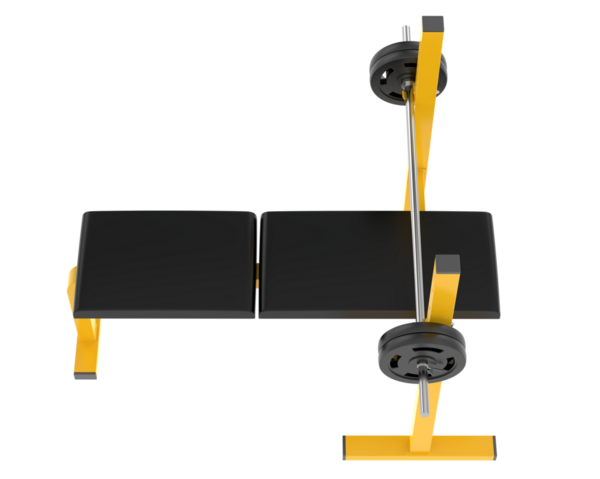 Beyaz arkaplanda izole edilmiş 3 adet spor makinesi görüntüsü