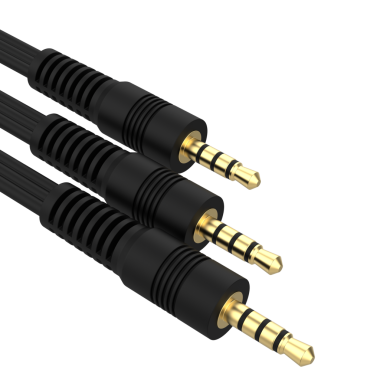 Siyah arkaplanda 3 boyutlu kablo görüntüleme