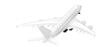 Beyaz arkaplanı olan uçak