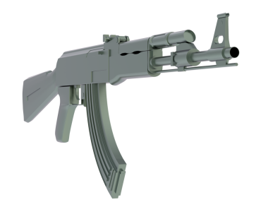 3D saldırı tüfeği.