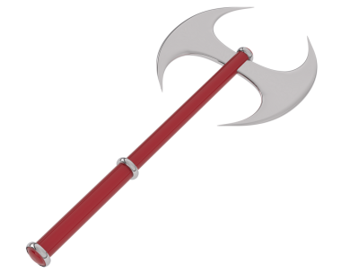Saplı kırmızı balta. vektör illüstrasyonu