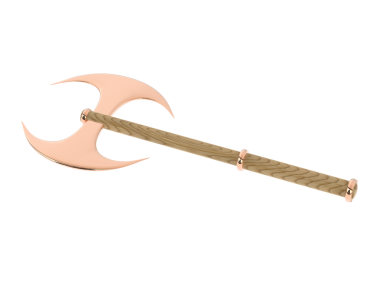 Beyaz zemin üzerine tahta çekiç