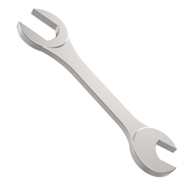 İngiliz anahtarı simgesi. İngiliz anahtarı simgesinin vektör çizimi. beyaz arkaplanda izole edilmiş