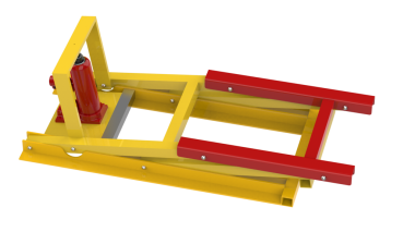 Beyaz arka planda inşaat vinci, 3 boyutlu çizim, 3 boyutlu illüstrasyon.