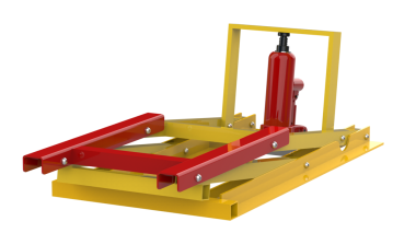 Beyaz arkaplandaki vinç, 3 boyutlu görüntüleme