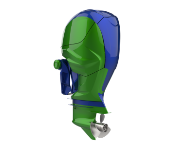 Beyaz arkaplanda izole edilmiş gelecekçi uzay gemisi 3 boyutlu illüstrasyon