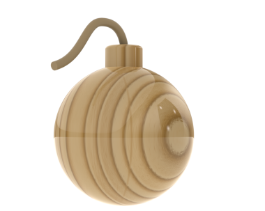 Beyaz arka planda izole edilmiş boş bir kahverengi kahve fincanının üç boyutlu çizimi