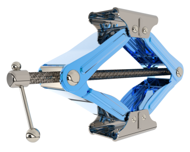 Beyaz arka planda izole edilmiş robotik kol. 3d oluşturma.
