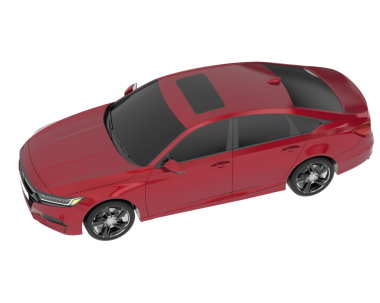 Modern araba siyah arka planda izole edilmiş. 3 Boyutlu Hazırlama