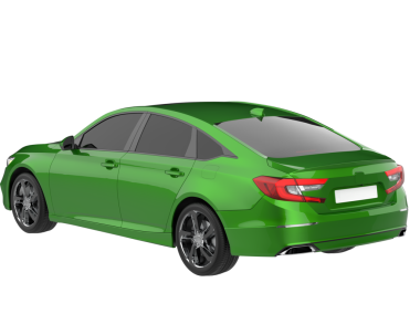 Modern araba beyazda izole edilmiş. 3d resimleme