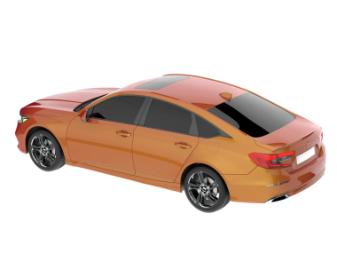 araba beyazda izole edildi