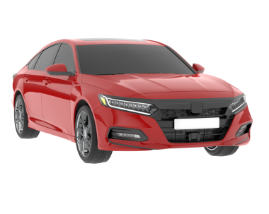 Beyaz arka planda modern bir araba. 3d oluşturma -