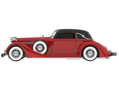 Eski model klasik araba illüstrasyon