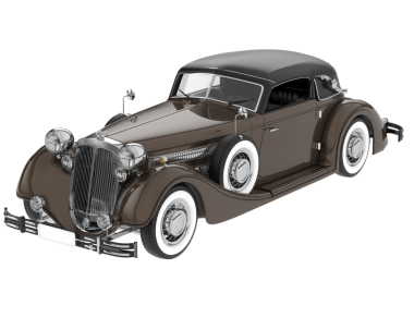 Klasik araba vektör tasarımı. Klasik lüks araba..