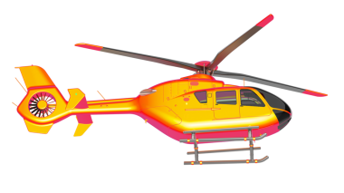 turuncu helikopter beyaz arkaplanda