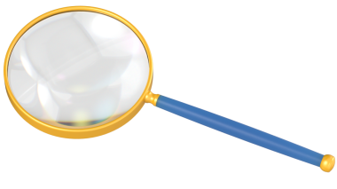 3 boyutlu cam büyüteç.