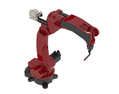 Robotik Kol beyaz bir arka plan üzerinde izole