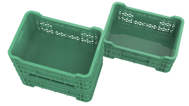 Boş yiyecek kutularının 3 boyutlu görüntüsü