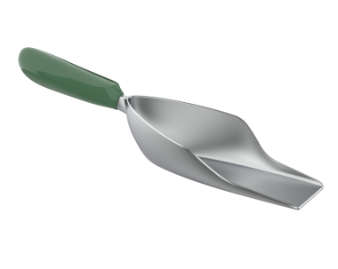 beyaz arkaplanda yeşil mutfak gereçleri