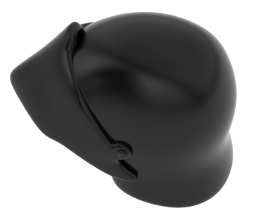 Beyaz arka planda izole siyah deri.