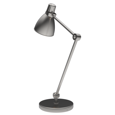 modern ofis lambası siyah bir arkaplanda izole edilmiş