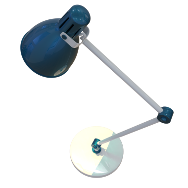 Siyah izole arkaplanda bir elektrik lambasının 3 boyutlu canlandırması