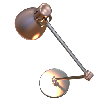 Bir lambanın 3 boyutlu çizimi