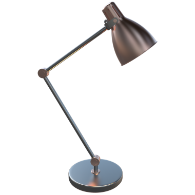 siyah arka plan üzerine izole lamba