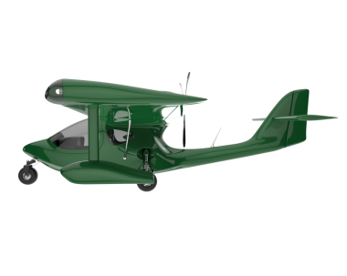 Yeşil çimenli yeşil askeri helikopter. Beyaz arka planda izole edilmiş. 3d illüstrasyon.