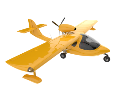 Bir uçağın 3 cg görüntüsü