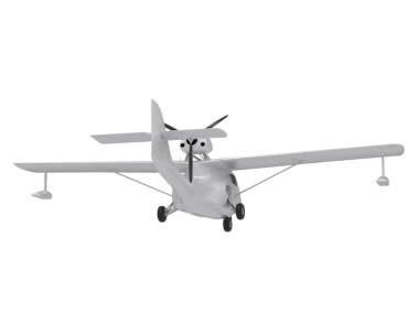 Eski bir uçağın 3 boyutlu modeli.