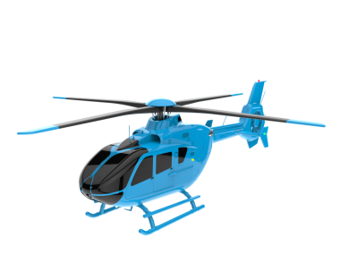 beyaz izole helikopter