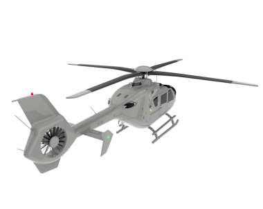 Bir helikopterin 3 cg görüntüsü