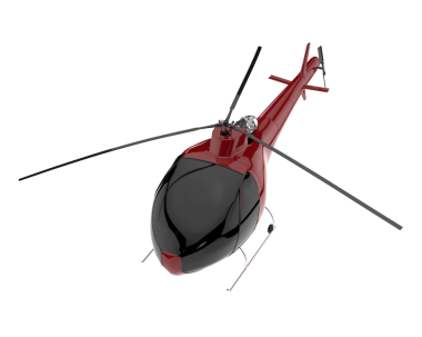 gerçekçi 3 boyutlu bir helikopter görüntüsü