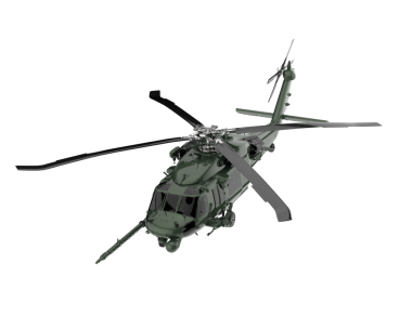 Bir helikopterin 3 cg görüntüsü