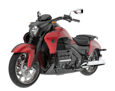 Beyaz arkaplanda 3 boyutlu bir motosiklet görüntüsü