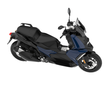 Beyaz arka planda siyah motosiklet