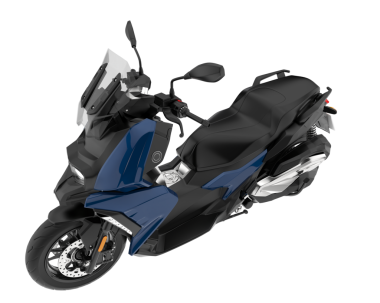 beyaz arka planda modern motosiklet.