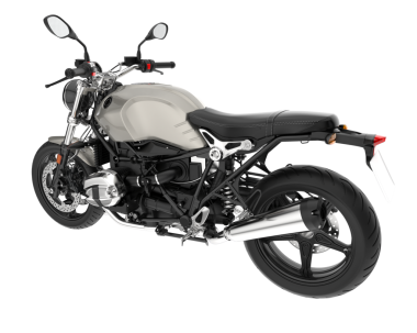 Beyaz arka planda 3 boyutlu siyah motosiklet. 3d oluşturma