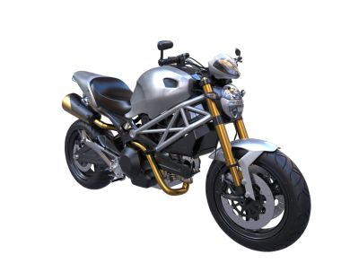 Modern bisiklet beyazda izole edilmiş. 3D görüntüleme - illüstrasyon