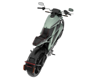 Motosiklet beyaz arka planda izole edildi. 3 boyutlu görüntüleme - 3 boyutlu