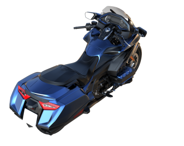 Motosiklet arka planda izole edilmiş. 3D görüntüleme - illüstrasyon