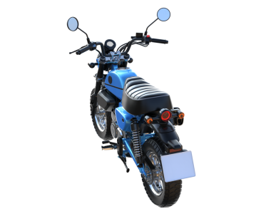 Motosiklet beyaz arkaplanda izole edildi.